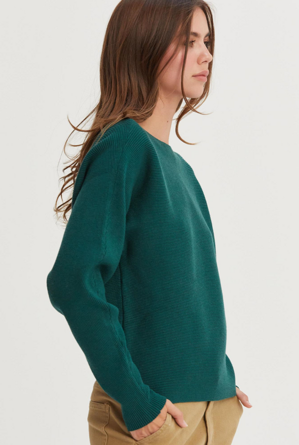 Indy Dolman Sweater - Pine Green